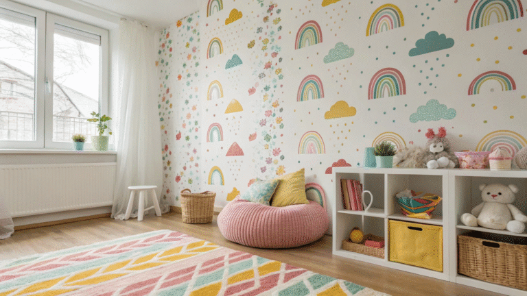 kids room wallpaper ideas to brighten up their spa