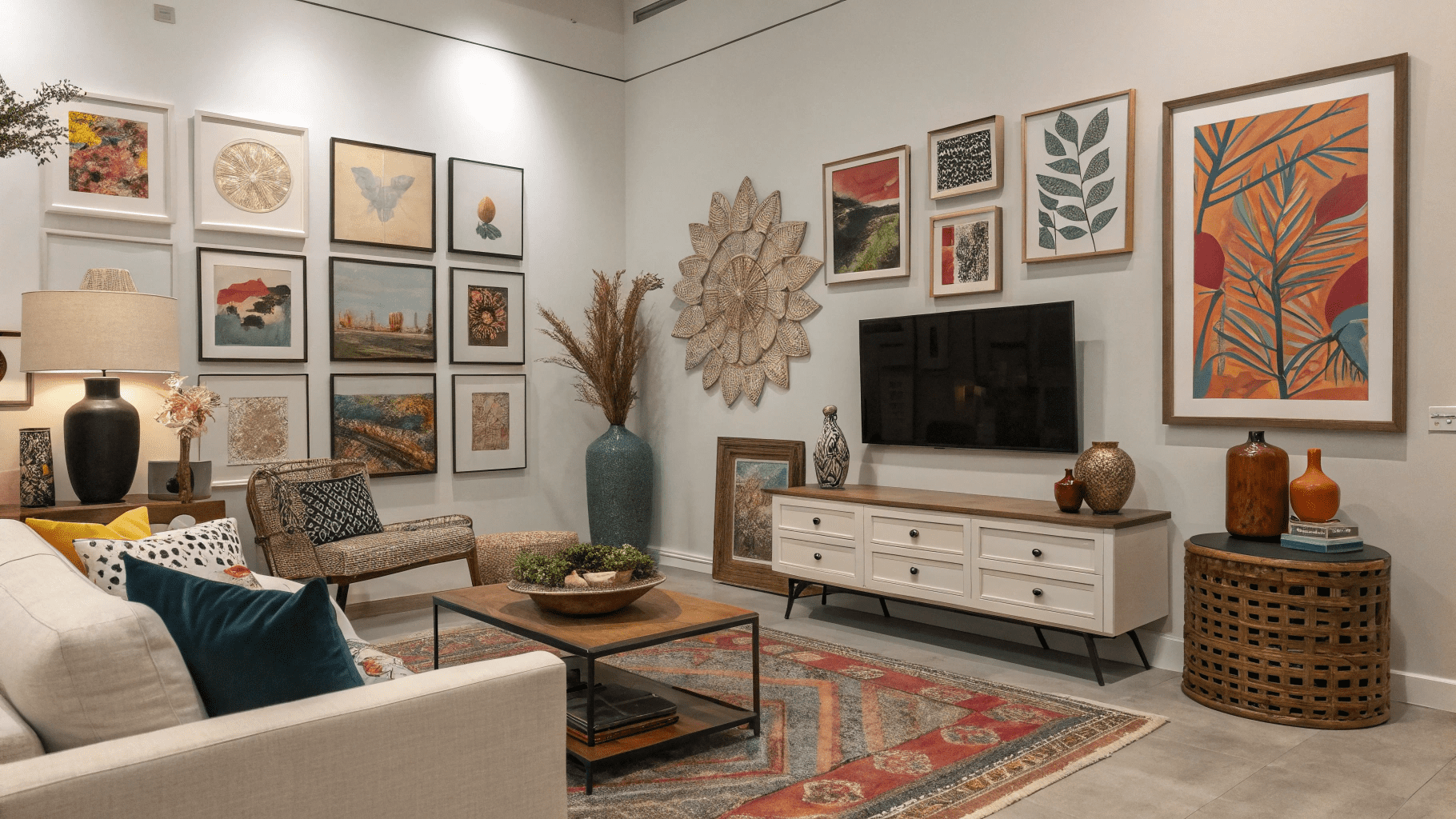 12+ Living Room Art Ideas to Dress Up Your Walls