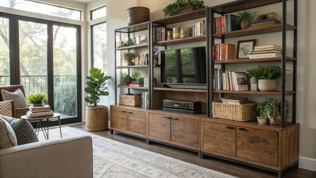 living room bookshelf ideas 1