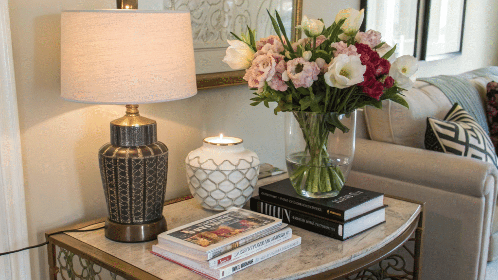 living room end table decor ideas