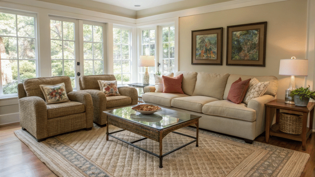 living room furniture arrangement idea