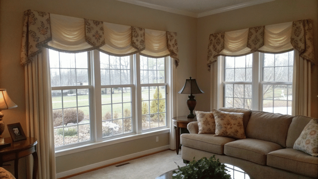 living room valance ideas to frame your windows