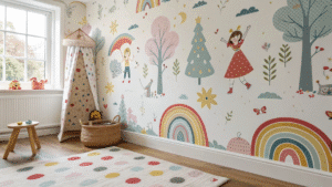 14+ Whimsical Wallpaper Designs for Kids Rooms They’ll Love