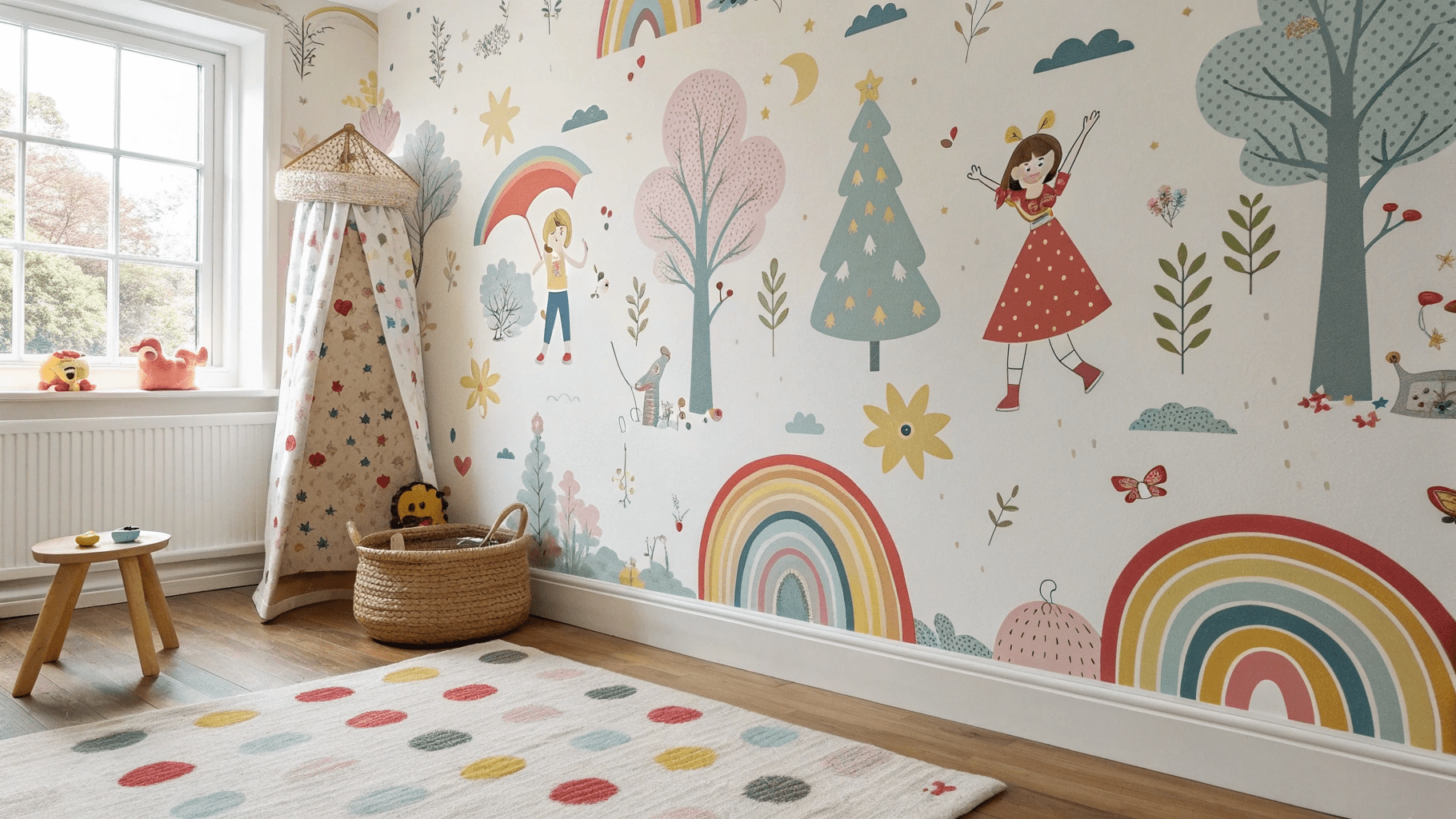 14+ Whimsical Wallpaper Designs for Kids Rooms They’ll Love