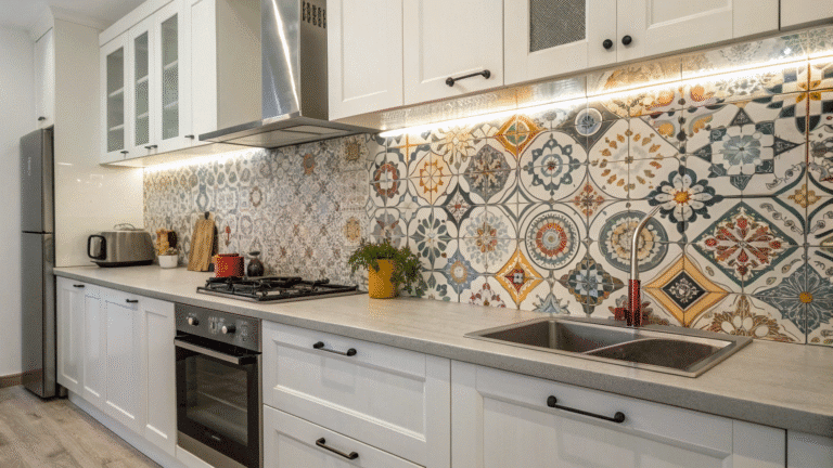 artistic tile pattern kitchen ideas