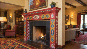 15+ Bold Color Fireplace Mantel Ideas That Make a Statement