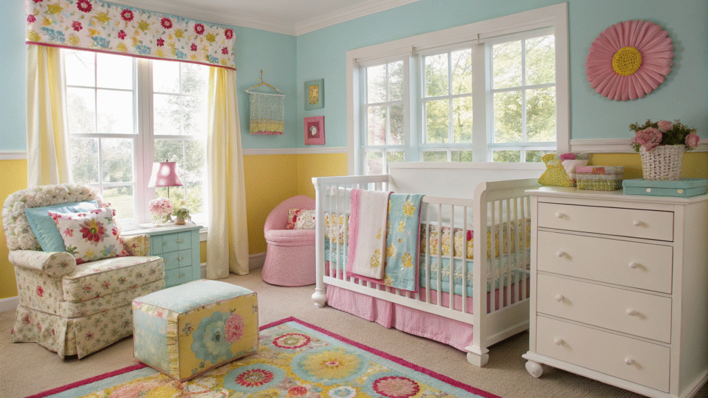 bright color schemes for nurseries