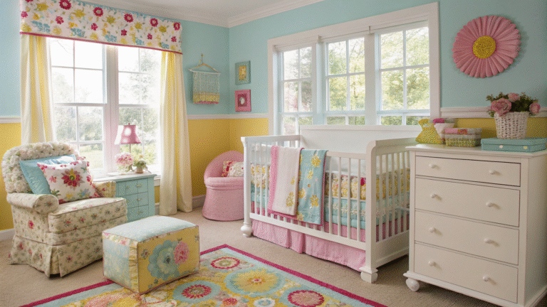 bright color schemes for nurseries