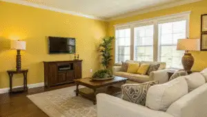 13+ Bright Yellow Accent Wall Ideas for Living Rooms