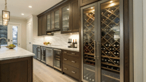 12+ Built-In Wine Nook Kitchen Ideas