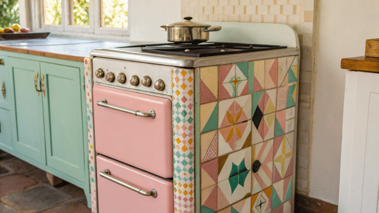 colorful retro kitchen appliance