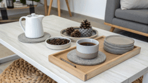 14+ Cool Gray & Taupe Coasters for Minimal Home Decor