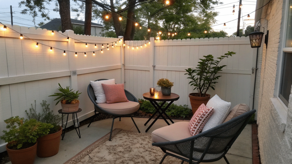 cozy patio seating ideas for small spaces