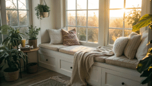 19+ Cozy Window Seat Nook Ideas for Living Rooms.