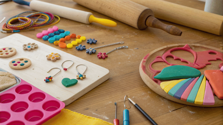creative clay jewellery making