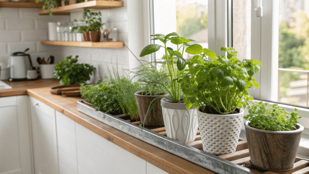 creative herb garden corner ideas for kitchens
