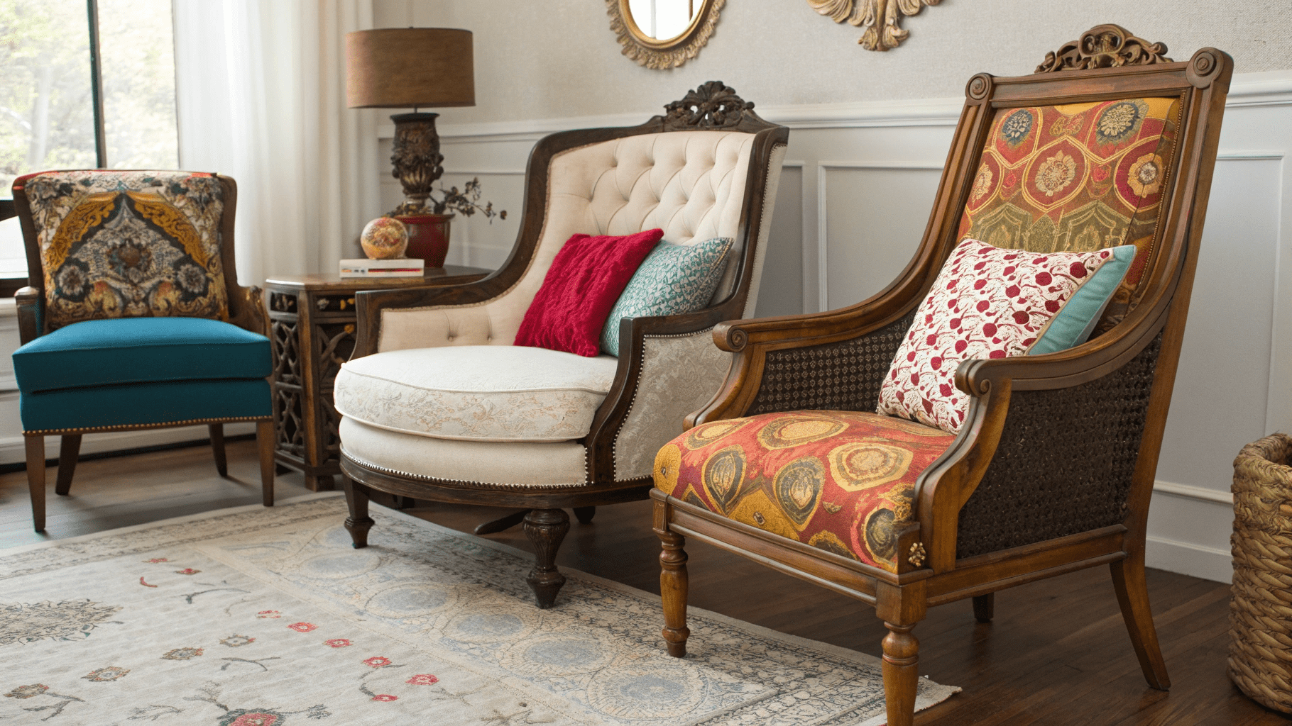 18+ Eclectic Vintage Chair Styling Ideas