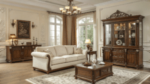 16+ Elegant Cream and Walnut Living Room Ideas