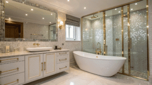 15+ Glam Bathroom Ideas That Add a Touch of Sparkle