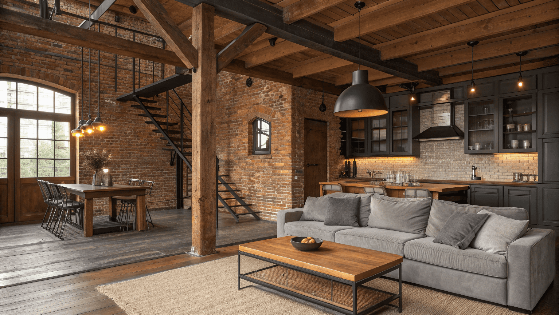 12+ Industrial Farmhouse Living Room Ideas for Modern Homes