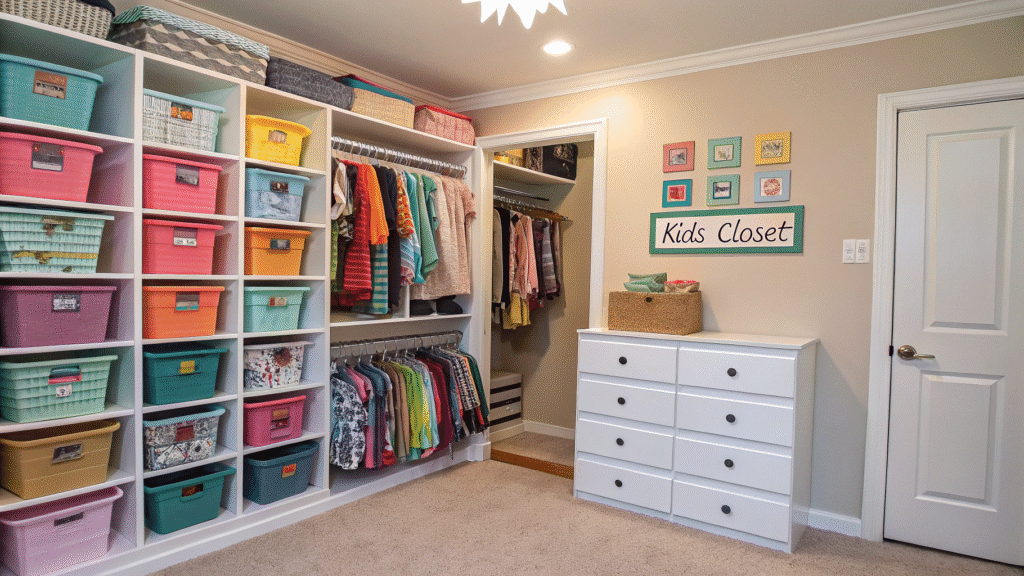 kids closet organization ideas