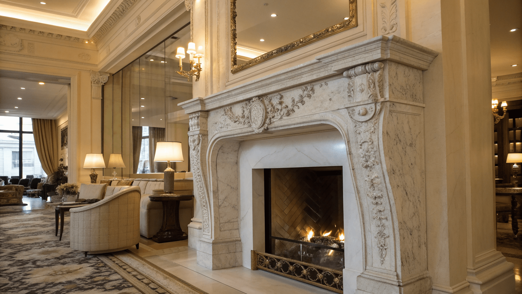 19+ Marble Fireplace Mantel Ideas for Elegant Interiors