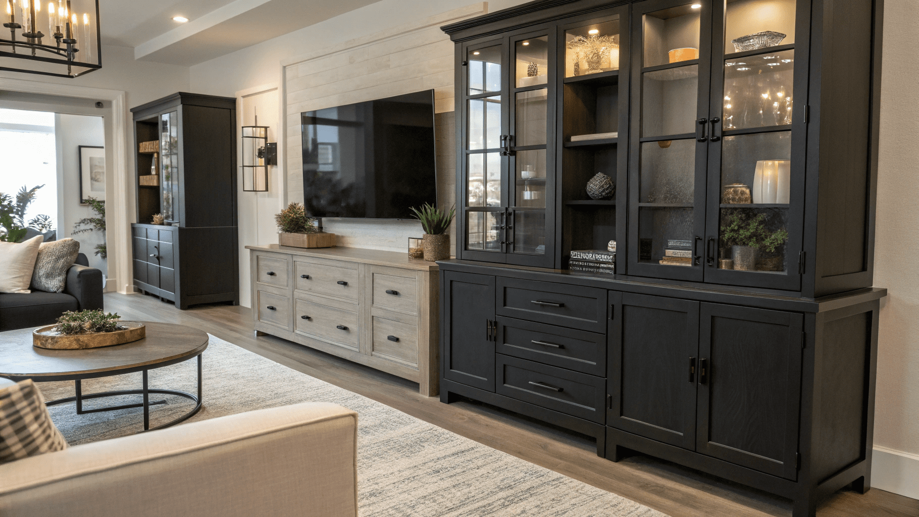 15+ Modern Matte Black Hardware Ideas for Living Rooms