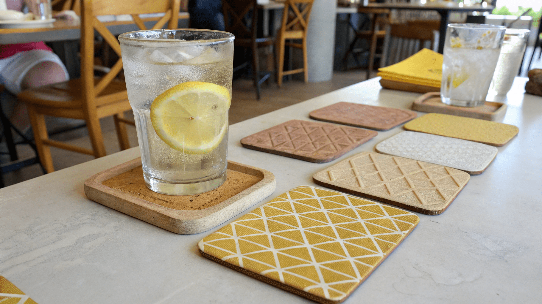 15+ Muted Yellow & Sand Coasters for Summer Lunches
