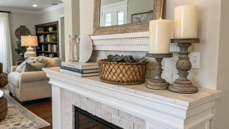neutral fireplace mantel decor ideas for timeless