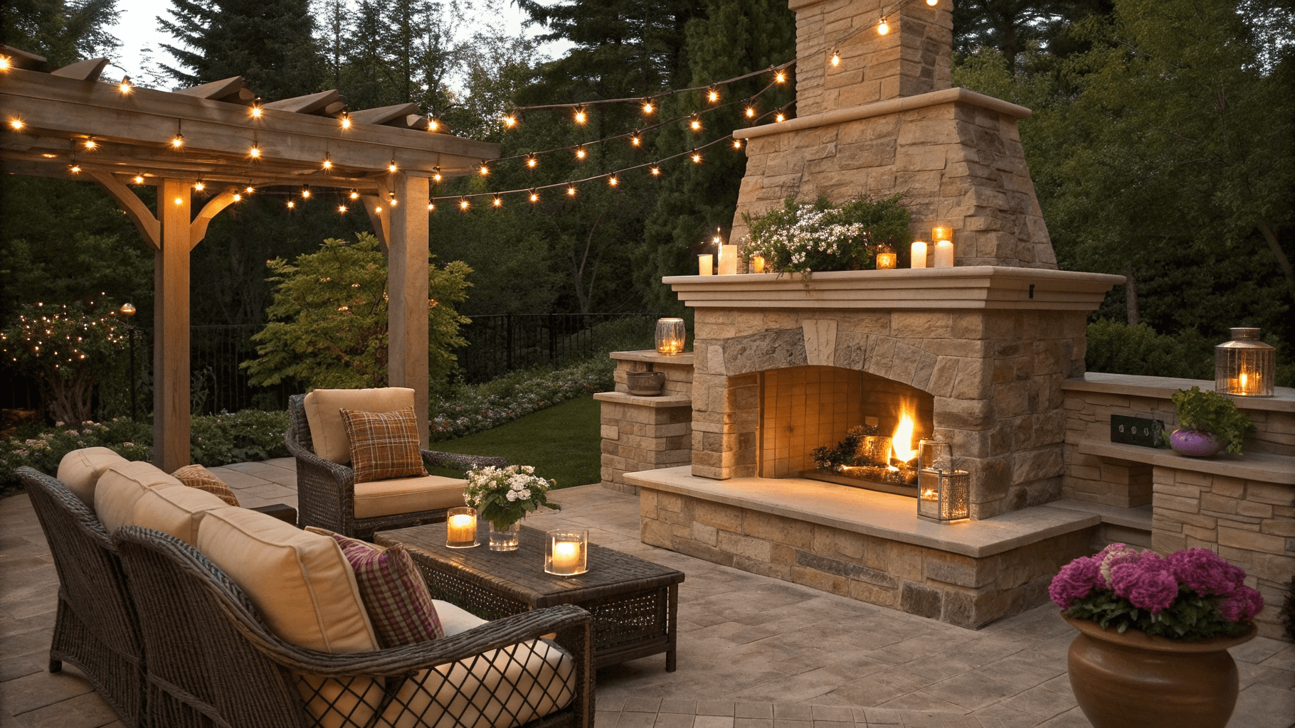 15+ Outdoor Fireplace Mantel Ideas for Cozy Evenings