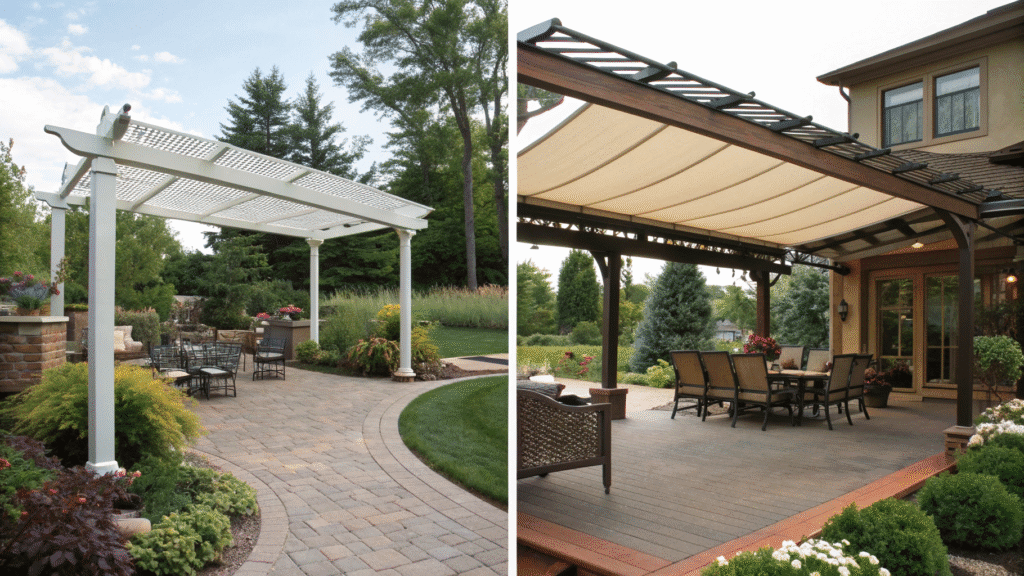 patio covering ideas for shade and shelter