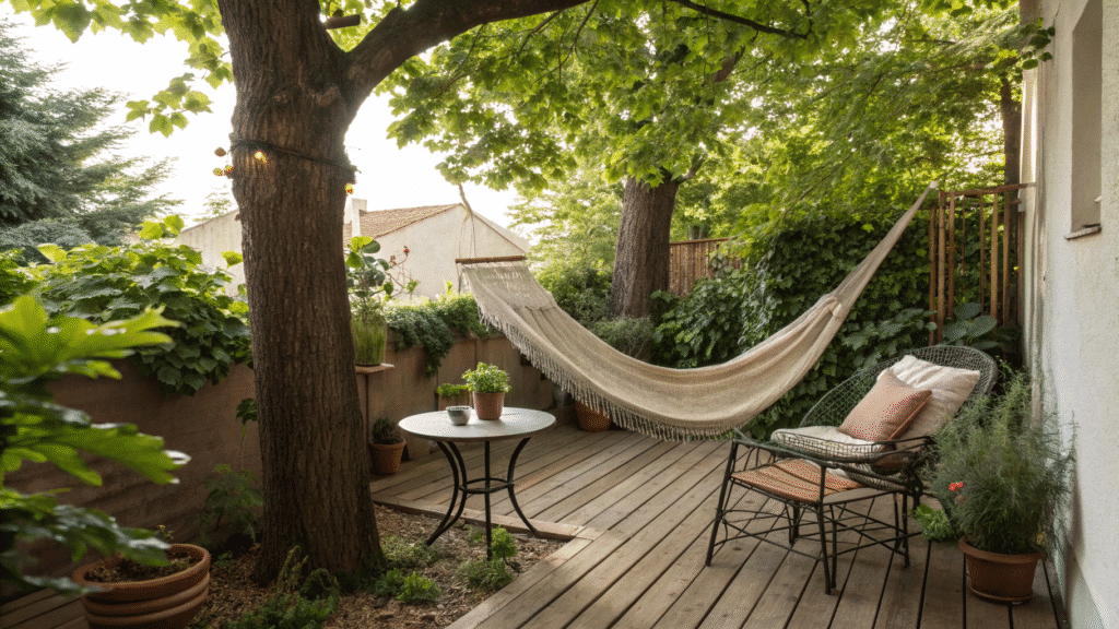 patio hammock ideas for lazy afternoons