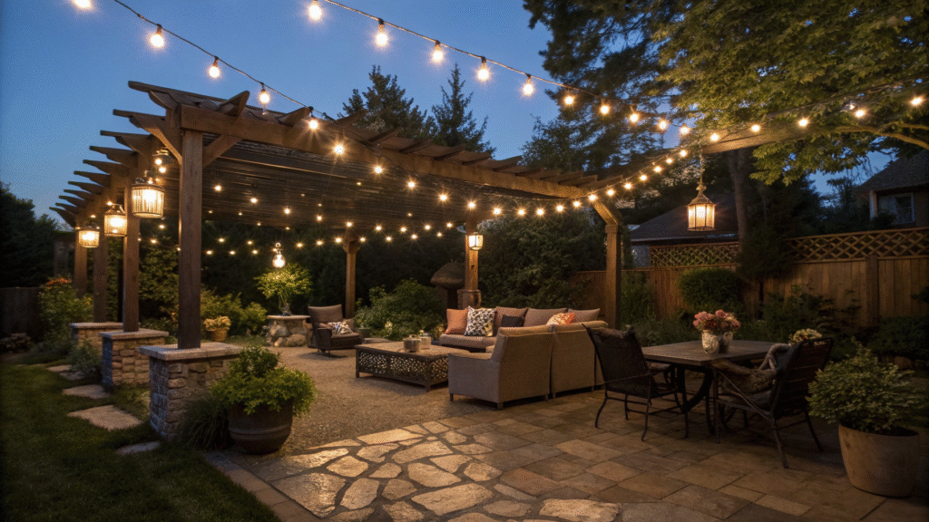 patio hanging light ideas for a magical touch