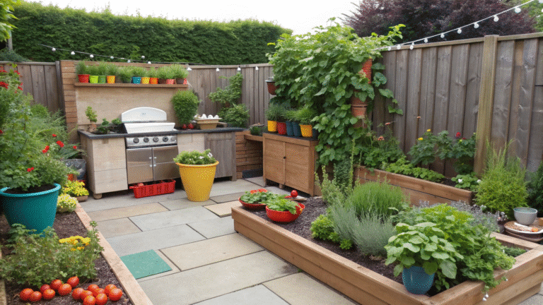 patio kitchen garden ideas for fresh cooking