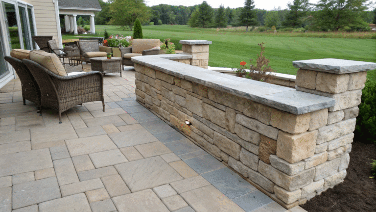 patio knee wall ideas for a stylish touch