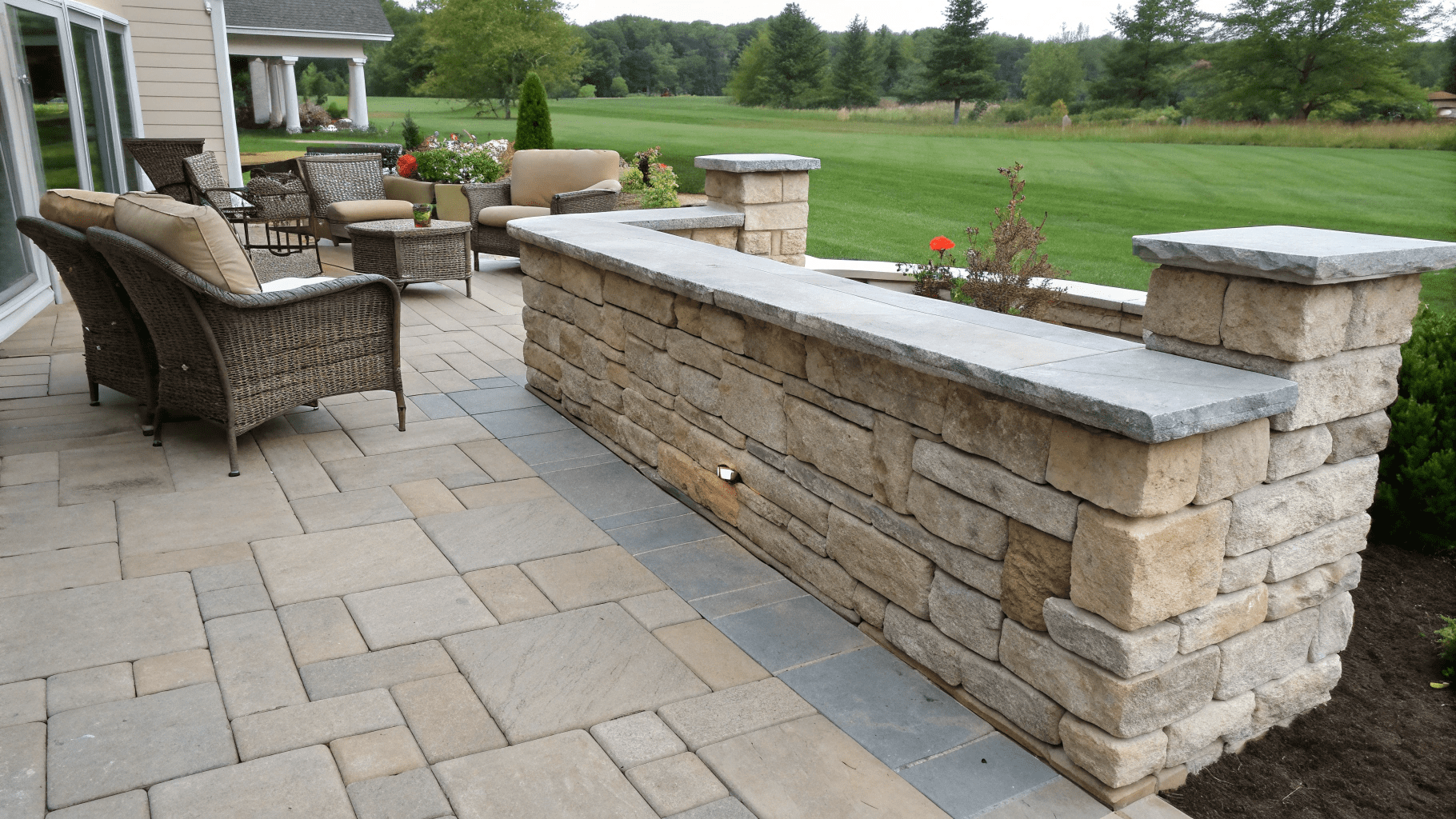 11+ Patio Knee Wall Ideas for a Stylish Touch