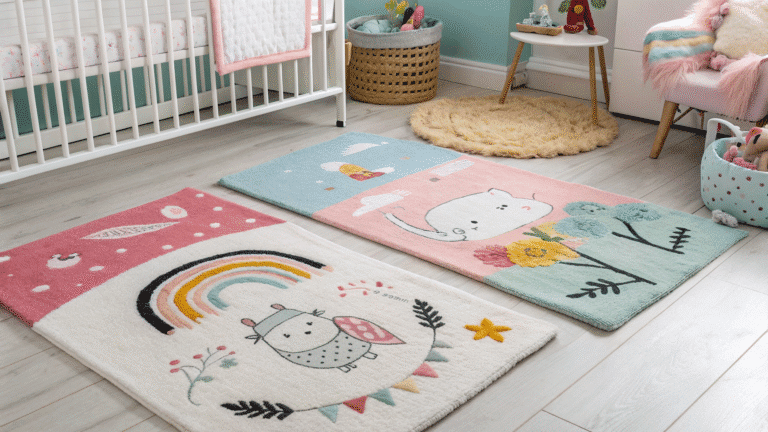 playful rug ideas for nursery floors 1