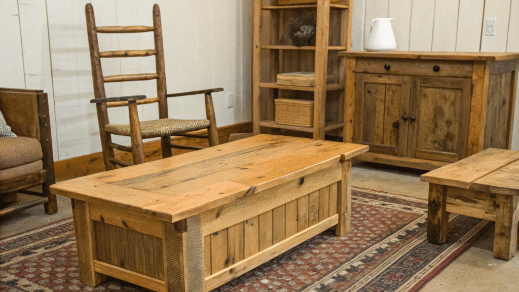 rustic barnwood furniture ideas for cozy spaces
