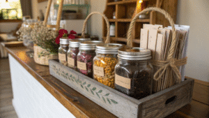 18+ Rustic Mason Jar Storage Styling Ideas