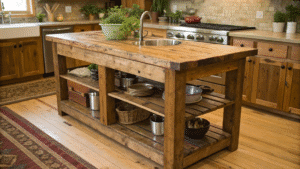 17+ Rustic Wooden Island Ideas