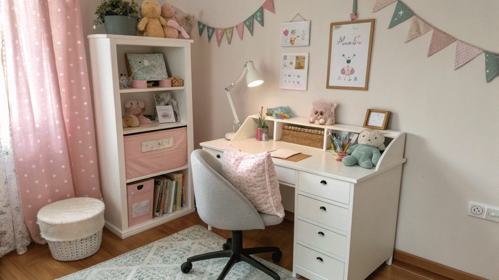 small nursery desk nook ideas