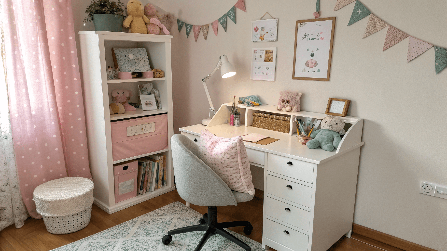 14+ Small Nursery Desk Nook Ideas