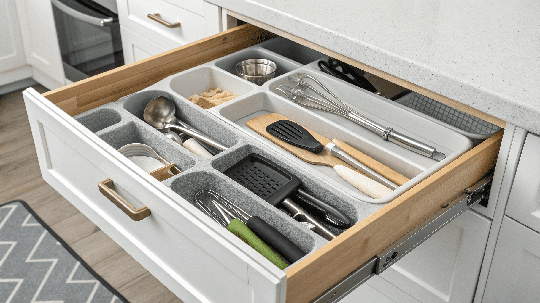 19+ Space-Saving Kitchen Drawer Organizer Ideas