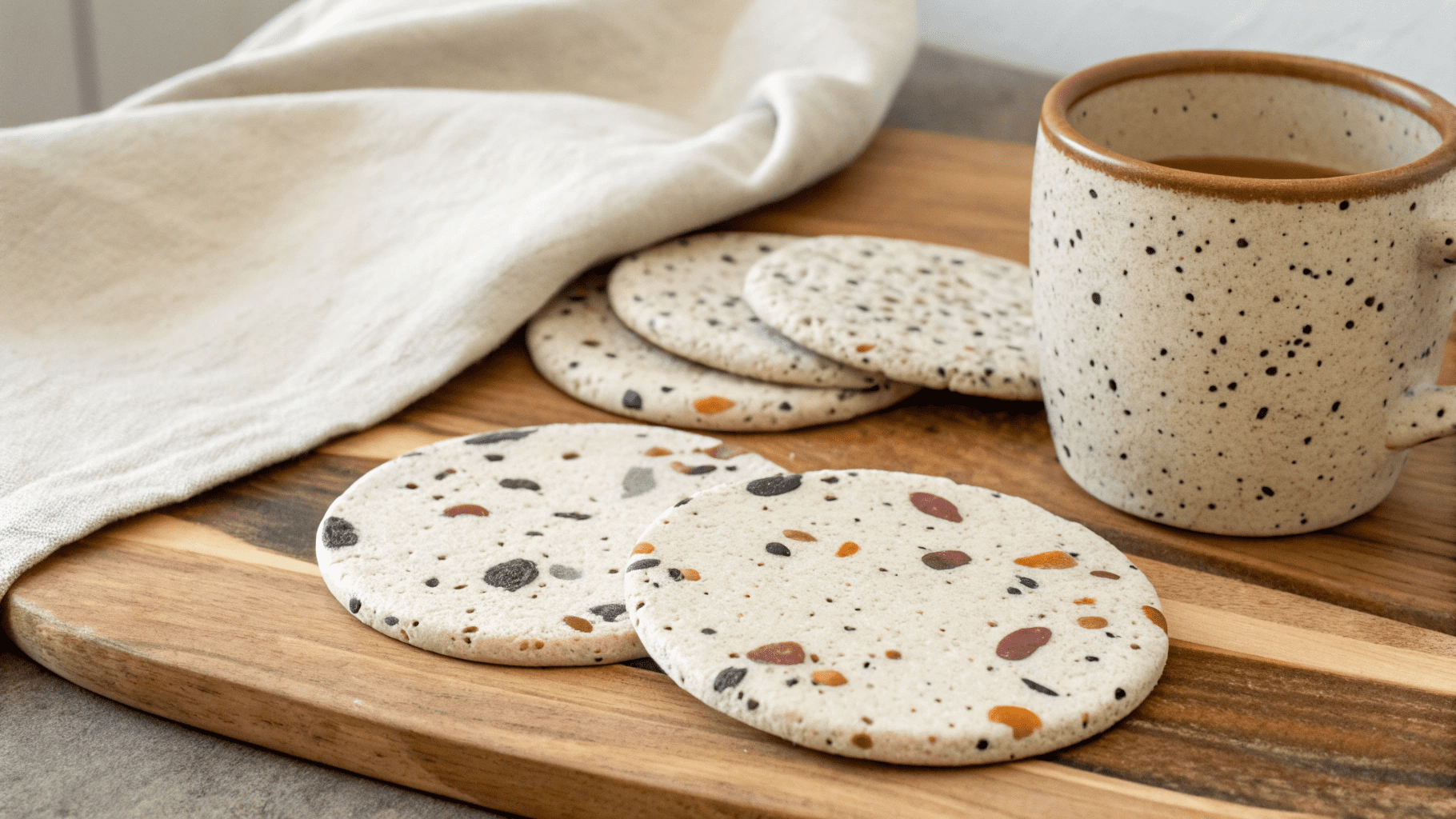 14+ Minimal Clay-Tone Coasters for Warm, Earthy Tablescapes