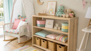 14+ Stylish Nursery Shelf Decor Ideas