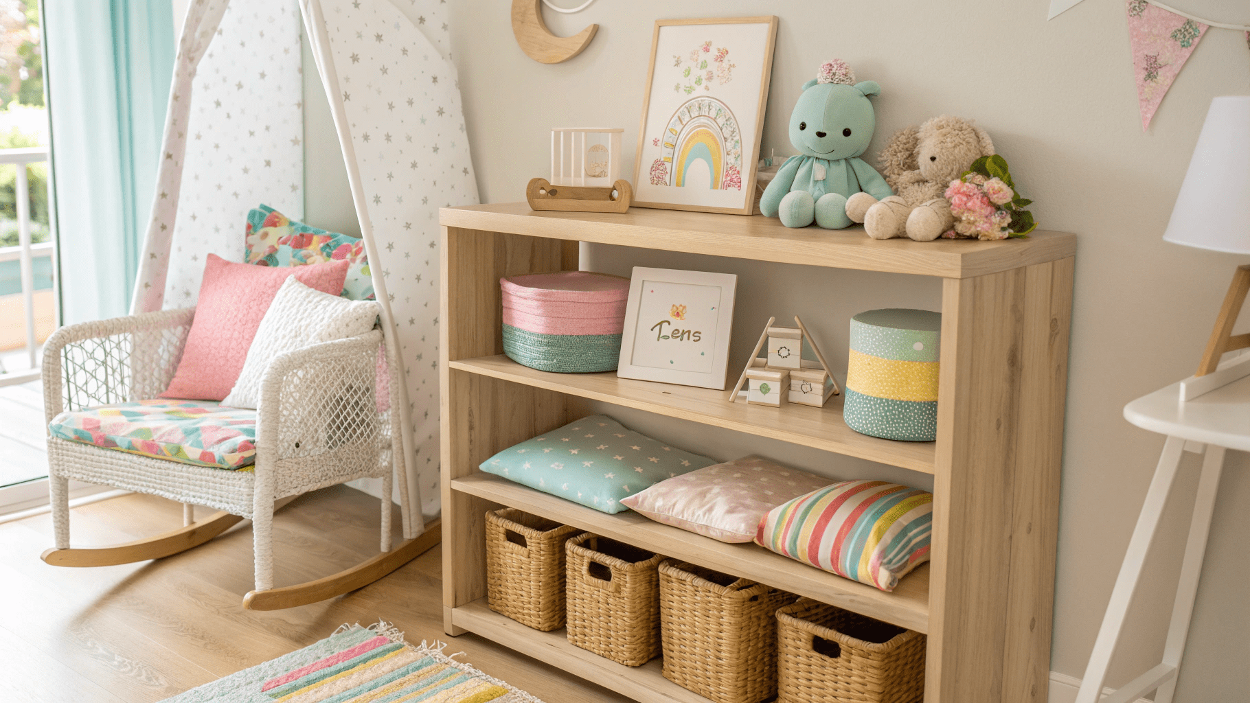 14+ Stylish Nursery Shelf Decor Ideas