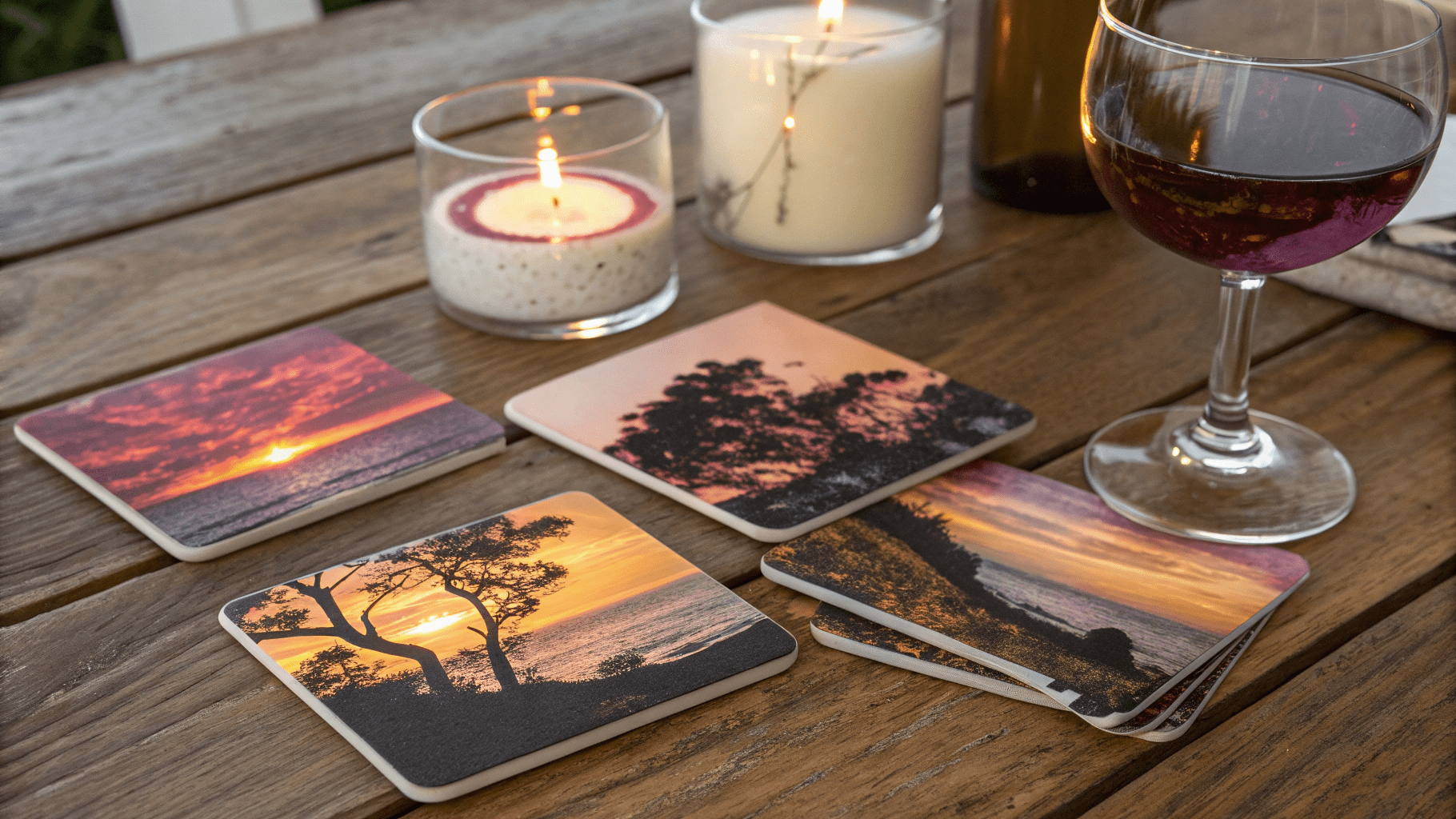 12+ Sunset Palette Coasters for Golden Hour Gatherings