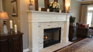 16+ Two-Tone Fireplace Mantel Ideas That Add Dimension