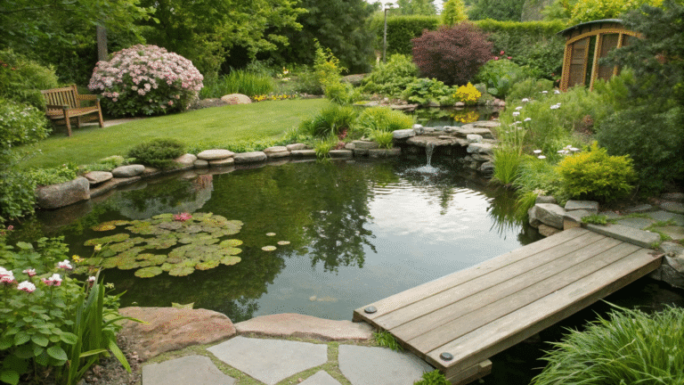 backyard pond ideas for a serene atmosphere 1