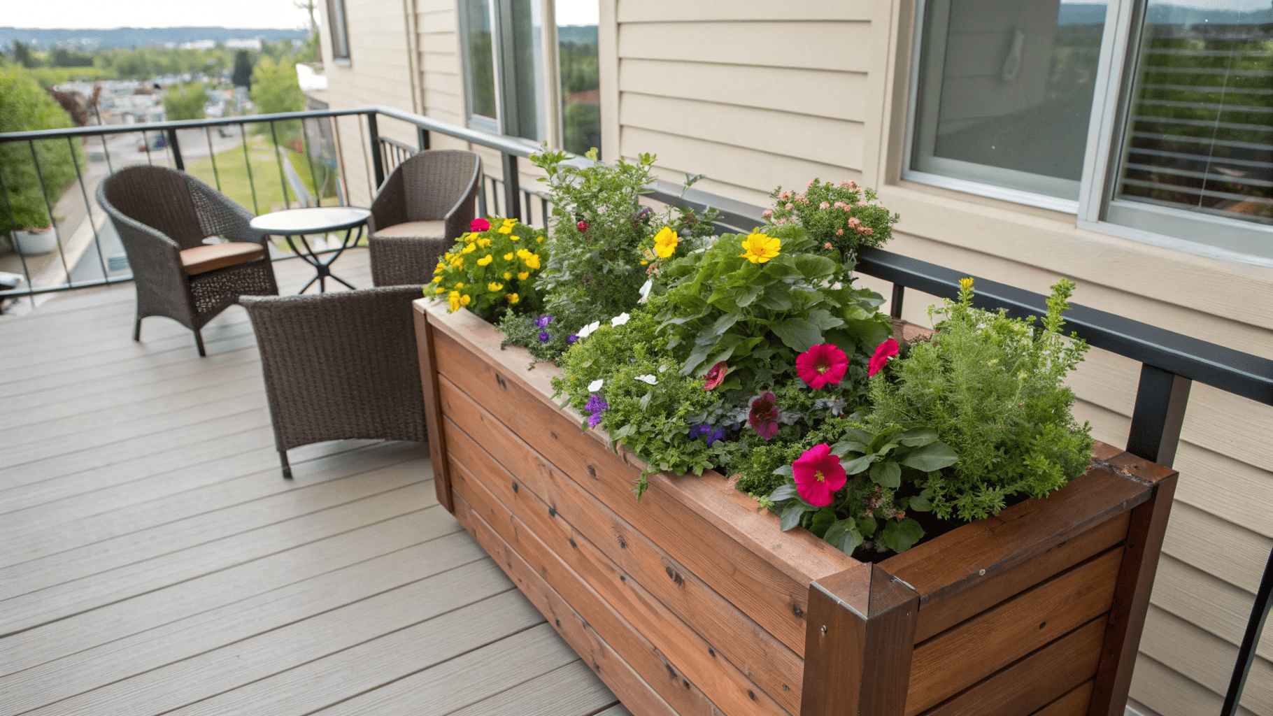 16+ Balcony DIY Planter Box Ideas